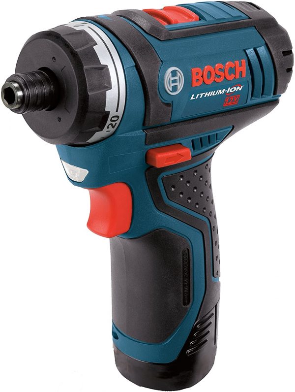 Bosch PS21-2A 12V Max 2-Speed Pocket Driver Kit with 2 Batteries, Charger and Case - Image 2