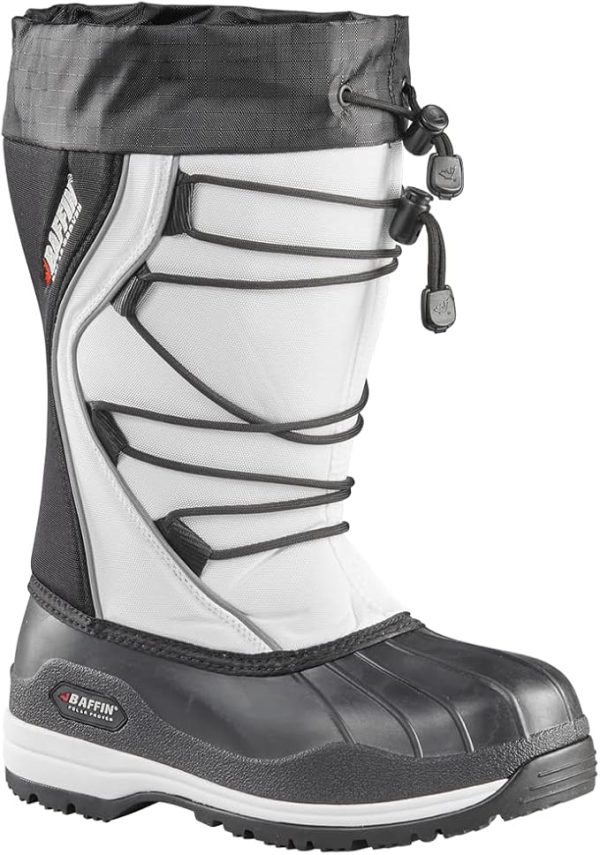 Baffin Icefield,Women's Boots, Low-Calf Height, Available in Black & White color, for Snow-covered Frozen terrains, Snowshoe Compatible